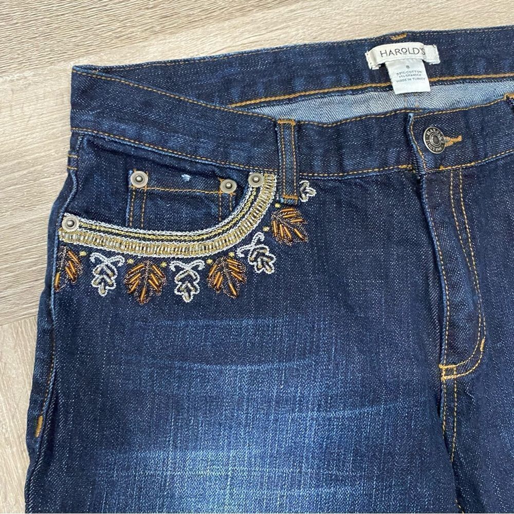 Harolds Women Jeans Size 8 Dark Denim - Picture 3 of 7
